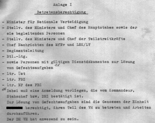 Auszug Dienstanweisung VH-Mechaniker